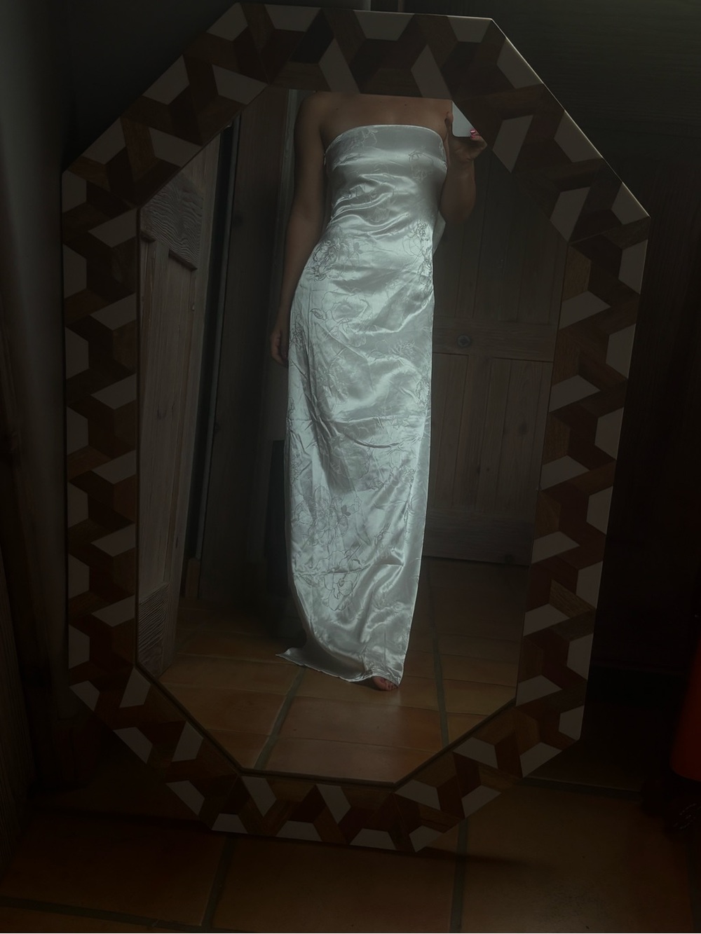 Lulu white strapless bow dress